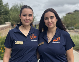 Cindy and Maite Jabalera OT Students